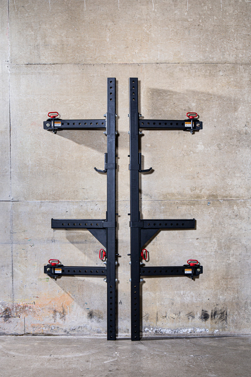 Heavy Duty Folding Squat Rack for Your Home Gym American Made